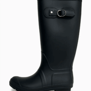 Galocha Kesttouo Iconic Preto Matte - Bota Feminina Impermeável Slim Clássica