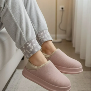 Pantufa Fechada Feminina Leve Pelúcia Confortável